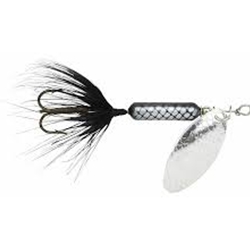 YAKIMA BAIT RT.212.BL.BX6 1/4OZ BLACK ROOSTER TAIL
