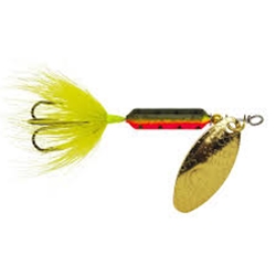 YAKIMA BAIT RT.212.FRT.BX6 1/4OZ SILVER SHAD ROOSTER TAIL