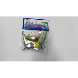 01-F HUMDINGER 1/4 OZ SPINNERBAIT WHITE/CHART
