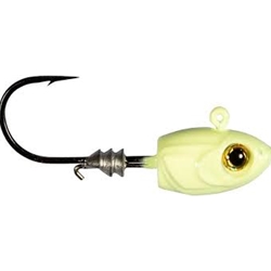 BOBBY GARLAND MSH116-04PK4 MICRO SHAD HEADZ 1/16OZ GLOW