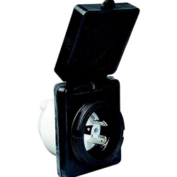MARINCO 301ELRVBLK 30AMP STANDARD POWER INLET