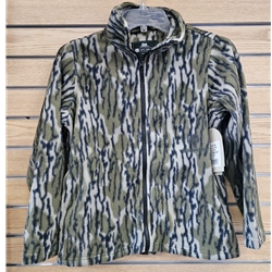WFS C410-Y-500-S FLEECE JACKET ZIP FRONT MOSSY OAK BOTTOMLAND SIZE SMALL