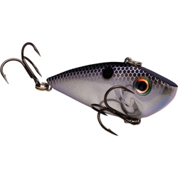 STRIKE KING REYESD14-401 RED EYED SHAD SMOKEY CHROME BLUE BACK