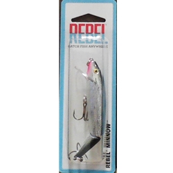 REBEL  MINNOW SILVER/BLACK
