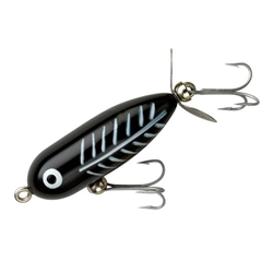 HEDDON X0360XBW BLK TORPEDO-BLACK SHORE MINNOW