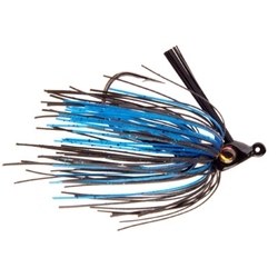SANTONE  5/16OZ SWIM JIG BLACK BLUE ACCENT