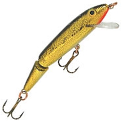 REBEL J1002 JOINTED MINNOW GOLD/BLACK