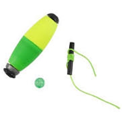 MR CRAPPIE MOBW-SF-2YG 2" YELLOW/GREEN WEIGHTED SLIPPER CIGAR