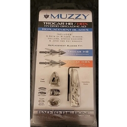 MUZZY 390 TROCAR HB/HBX HYBRID BROADHEAD REPLACEMENT BLADES