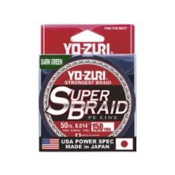 YO-ZURI R1261-DG 50LB SUPER BRAID 150YDS