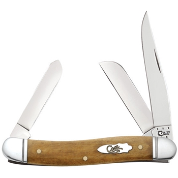 CASE 58185 ANTIQUE BONE MOOTH MEDIUM STOCKMAN FLUTED