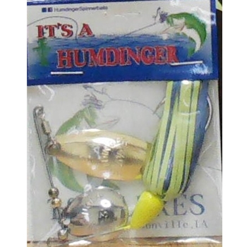 HUMDINGER  1/4OZ 01-K SILVER COL/GOLD WILLOW DARK BLUE/CHART