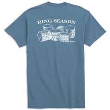 HEYBO HEY1512 RING 100% PRE-SHRUNK COTTON SHORT SLEEVE RING SEASON TEE SIZE LARGE
