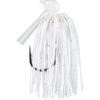 STRIKE KING TGSKJ38-10 TOUR GRADE SKIPPING JIG 3/8OZ WHITE