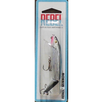REBEL  MINNOW SILVER/BLACK