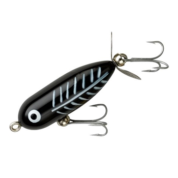 HEDDON X0360XBW BLK TORPEDO-BLACK SHORE MINNOW
