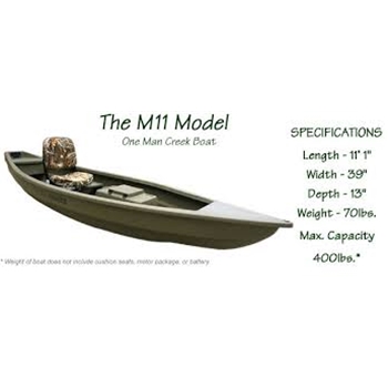 CREEK BOATS M11 11' CREEK BOAT