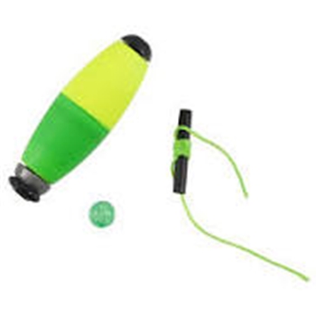 MR CRAPPIE MOBW-SF-2YG 2" YELLOW/GREEN WEIGHTED SLIPPER CIGAR