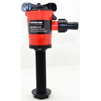 JOHNSON 28503 500GPH CARTRIDGE AERATOR PUMP STRAIGHT 12V