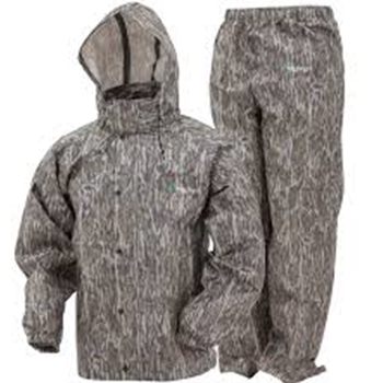 FROGG TOGG AS1310-50XL ALL SPORT JACKET/PANTS COMBO MOSSY OAK BOTTOMLAND SIZE XL